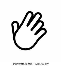 hand icon, finger icon vector, on white background editable eps10 - Vector