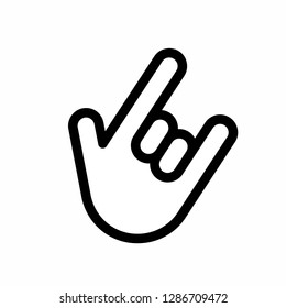 hand icon, finger icon vector, on white background editable eps10 - Vector