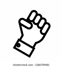 hand icon, finger icon vector, on white background editable eps10 - Vector