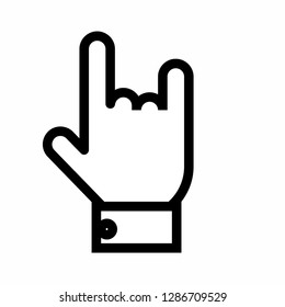 hand icon, finger icon vector, on white background editable eps10 - Vector