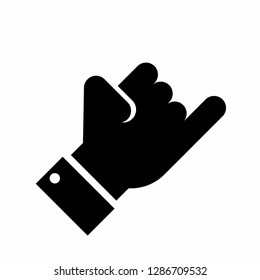 hand icon, finger icon vector, on white background editable eps10 - Vector
