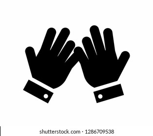 hand icon, finger icon vector, on white background editable eps10 - Vector