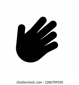 hand icon, finger icon vector, on white background editable eps10 - Vector