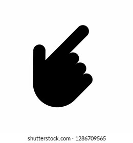 hand icon, finger icon vector, on white background editable eps10 - Vector