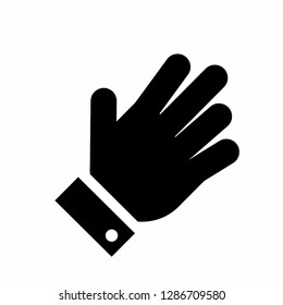 hand icon, finger icon vector, on white background editable eps10 - Vector