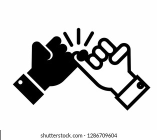 hand icon, finger icon vector, on white background editable eps10 - Vector