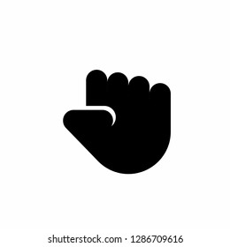hand icon, finger icon vector, on white background editable eps10 - Vector