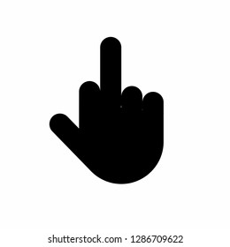 hand icon, finger icon vector, on white background editable eps10 - Vector
