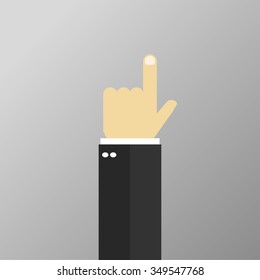 Hand Icon, Flat Design Vector illustration