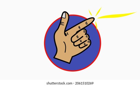 the hand icon forms a pistol