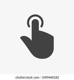 Hand icon, gestures icon. Glyph, Solid style. Vector illustration