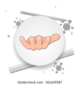 hand icon. give a hand