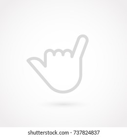 Hand Icon. Hang Loose Icon