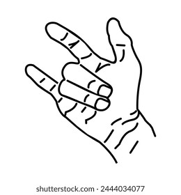 hand icon illustration isolated vector sign symbol