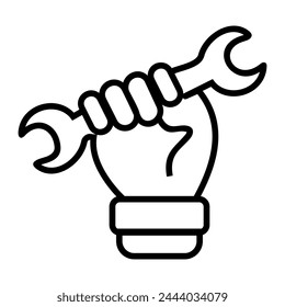 Ilustración de icono de mano símbolo de Vector aislado