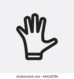 Hand icon illustration isolated vector sign symbol
