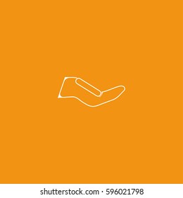 Hand icon illustration isolated vector sign symbol