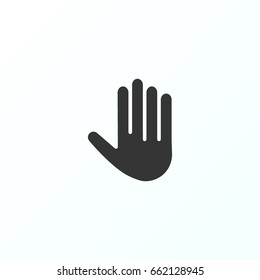 Hand icon illustration isolated vector sign symbol