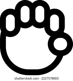 hand icon image. minimalist illustration in vector. Sign are given by hand