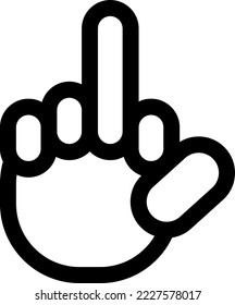 hand icon image. minimalist illustration in vector. Sign are given by hand