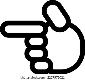 hand icon image. minimalist illustration in vector. Sign are given by hand