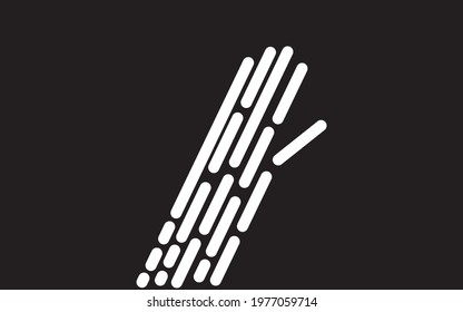 Hand icon isolated on a black and white background. Black and white hand.