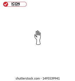 hand icon isolated sign symbol vector illustration - Collection of high quality black style vector icons
