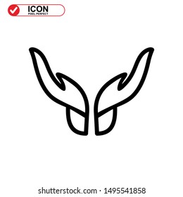 hand icon isolated sign symbol vector illustration - high quality black style vector icons

