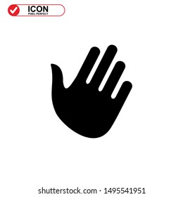 hand icon isolated sign symbol vector illustration - high quality black style vector icons
