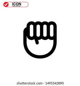 hand icon isolated sign symbol vector illustration - high quality black style vector icons
