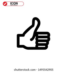 hand icon isolated sign symbol vector illustration - high quality black style vector icons
