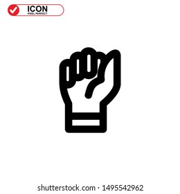 hand icon isolated sign symbol vector illustration - high quality black style vector icons
