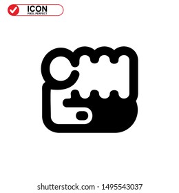 hand icon isolated sign symbol vector illustration - high quality black style vector icons
