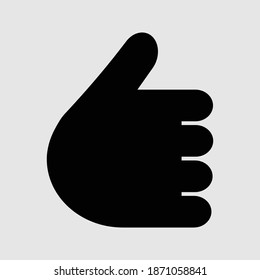 hand icon isolated vector illustration