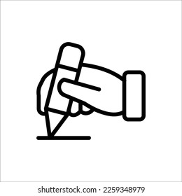 icono de mano con vektor aislado y fondo transparente