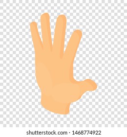 Hand icon. Isometric illustration of hand vector icon for web