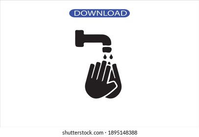 hand icon or large quality logo symbol