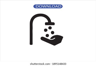 hand icon or large quality logo symbol