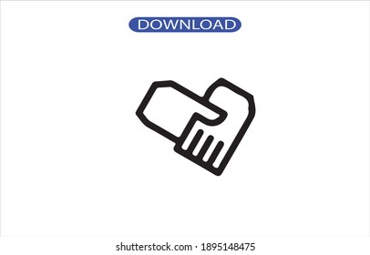 hand icon or large quality logo symbol