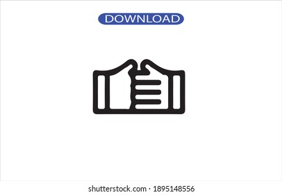 símbolo del icono de mano o logotipo de gran calidad