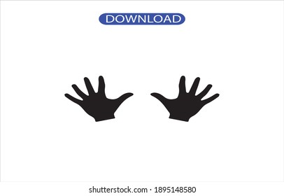 hand icon or large quality logo symbol