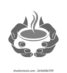 Ilustración de diseño de logotipo de icono de mano