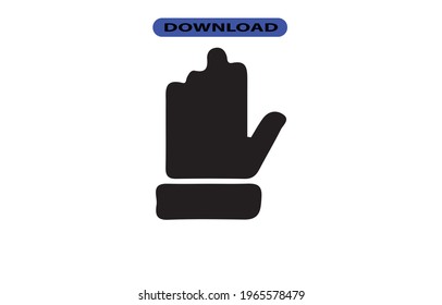 Hand icon or logo high resolution