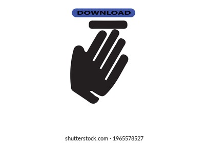 Hand icon or logo high resolution