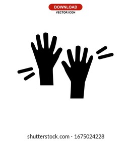 hand icon or logo isolated sign symbol vector illustration - high quality black style vector icons
