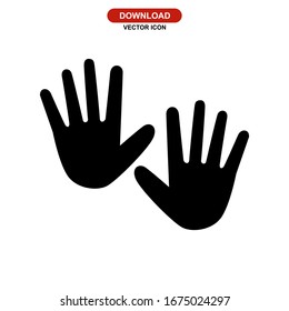 hand icon or logo isolated sign symbol vector illustration - high quality black style vector icons
