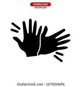 hand icon or logo isolated sign symbol vector illustration - high quality black style vector icons
