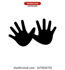 hand icon or logo isolated sign symbol vector illustration - high quality black style vector icons
