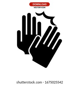 hand icon or logo isolated sign symbol vector illustration - high quality black style vector icons
