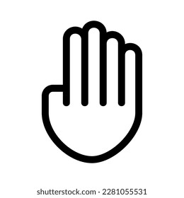 hand icon or logo isolated sign symbol vector illustration - high quality black style vector icons
